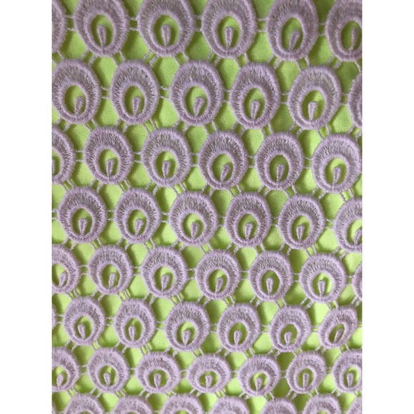 T Tahari Women’s Neon Trim Lace Eyelet Pencil Skirt Size 6 - Picture 6 of 7